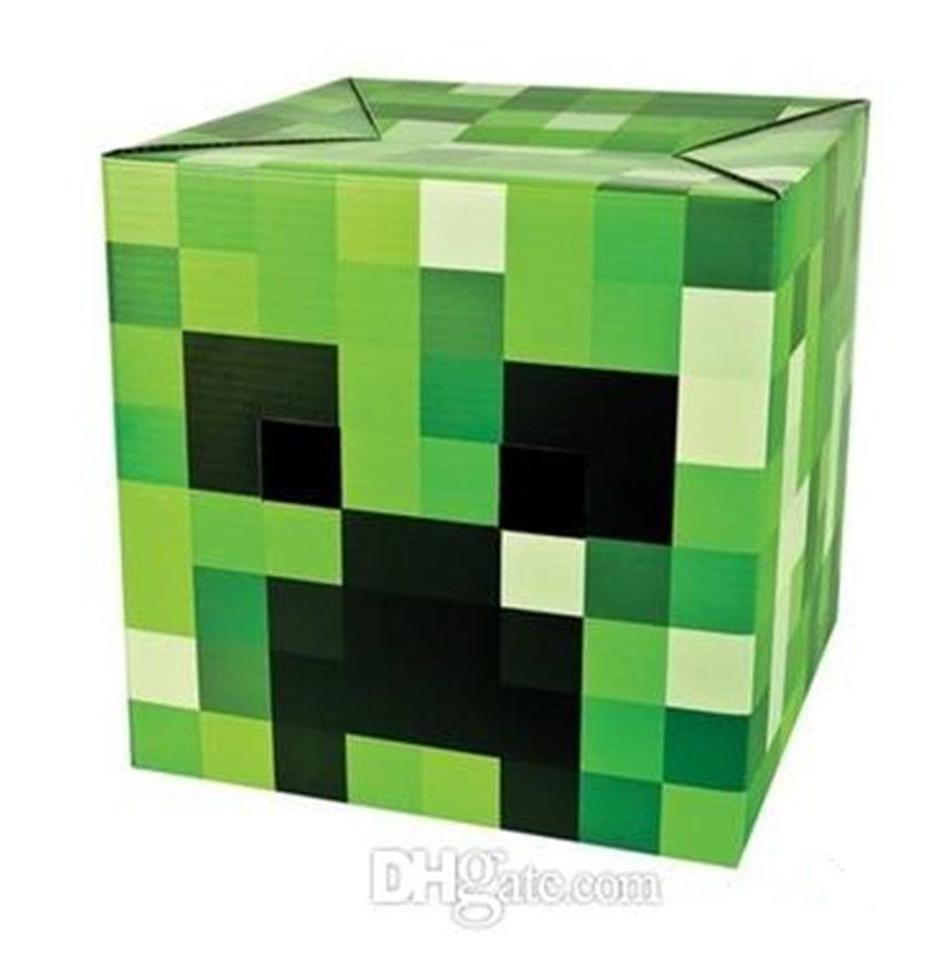 dentro de poco Aflojar habilidad Minecraft Creeper JJ extraña Enderman Steve Head Máscara Disfraz Máscara  mejor material de papel de regalo