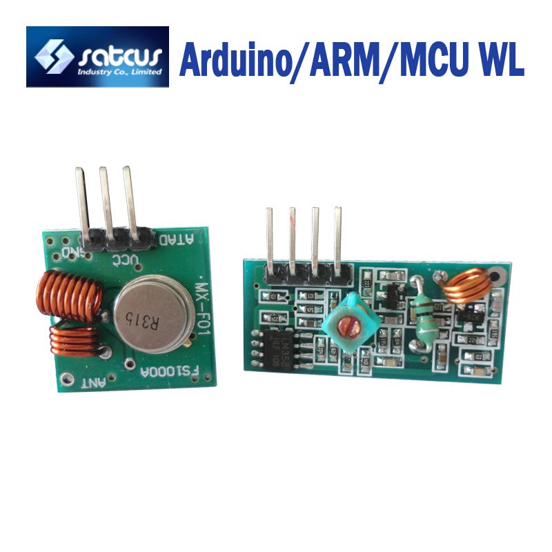 10Pcs 433Mhz RF transmitter and receiver link kit for Arduino//ARM//MCU NEW