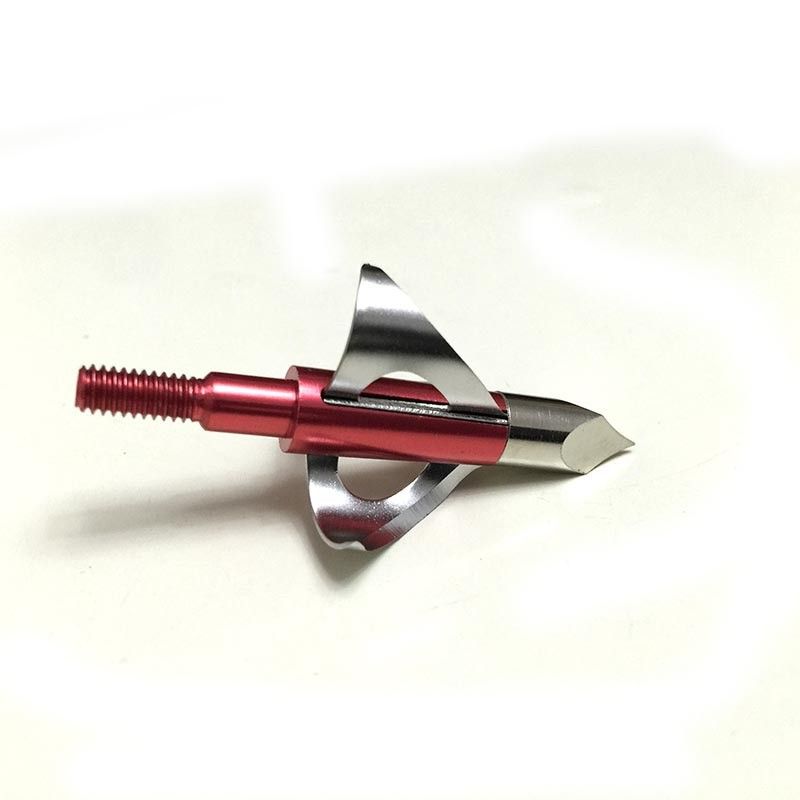 2021 Red Broadheads Rotation Hunting Arrowhead For Compound Bow 3Blades