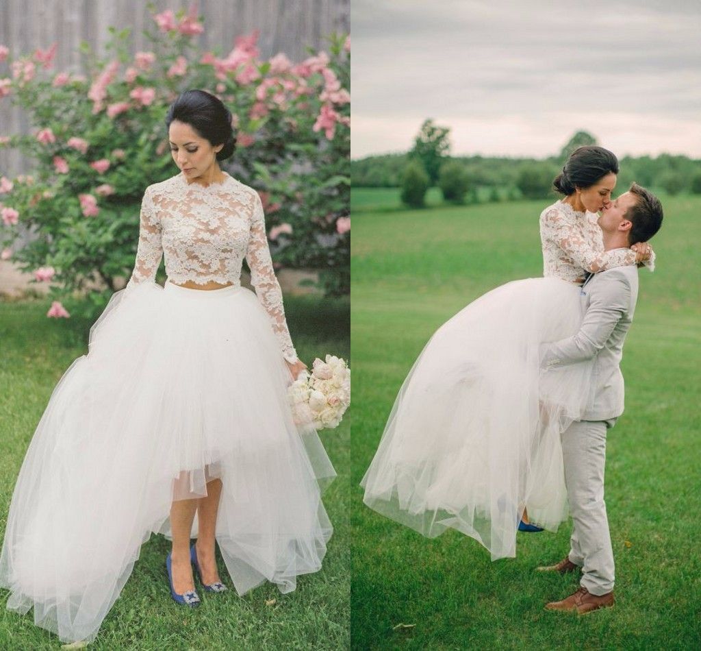 crop top wedding dress for sale