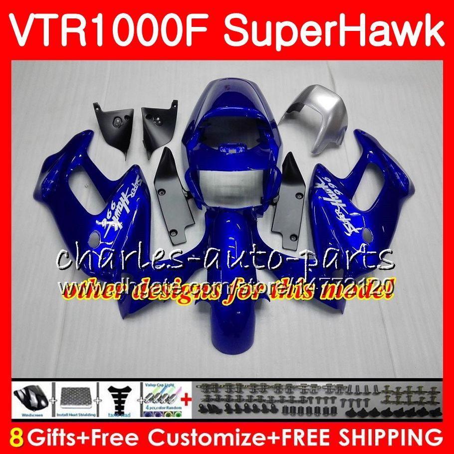Details about   Rear Fairing Tail Cowl Fit For Honda SuperHawk VTR1000F 1997-2005 2004 1998 Red
