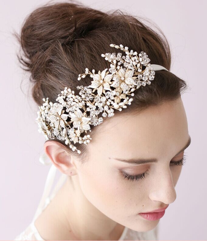 2015 Vintage Crystal Bridal Headpiece Headband Bridal Hair Flower