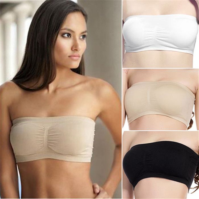 strapless bandeau bra