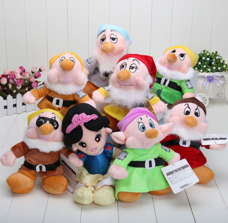seven dwarfs plush dolls
