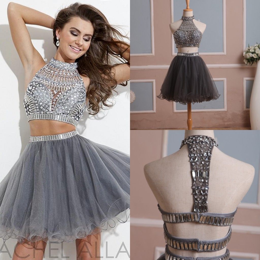 black 2 piece homecoming dresses