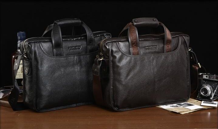 bostanten leather briefcase