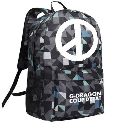 backpack with dragon logo