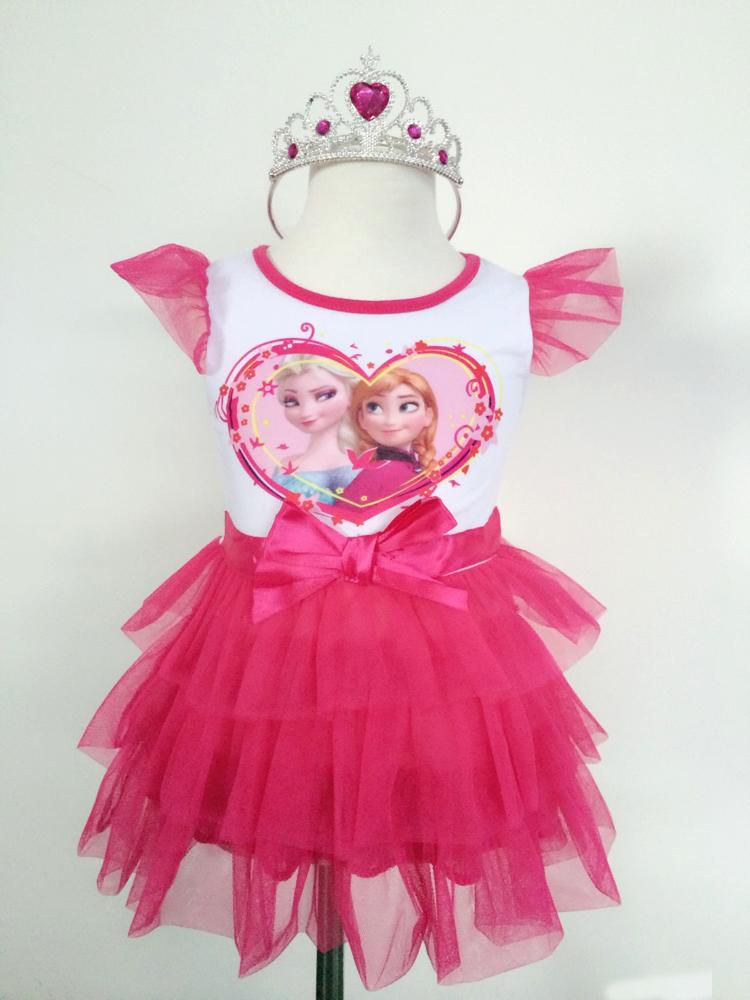 Compra Vestido Frozen Últimas Girls \u0026 Amp; # 039 ; Tutu Princesa Del  Partido Del Vestido Vestido De La Historieta Elsa Anna Rose Púrpura Chicas  Baratos Vestidos De Navidad Para 1 6