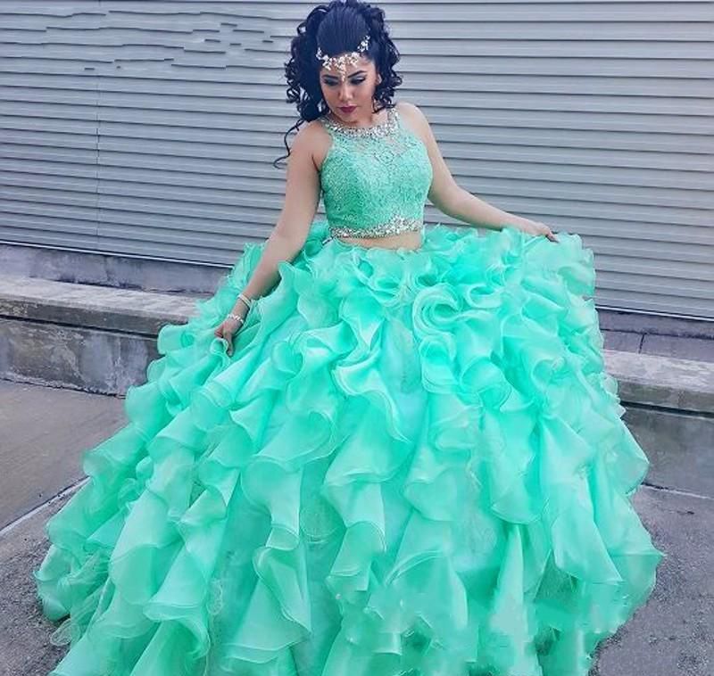 neon green quinceanera dresses