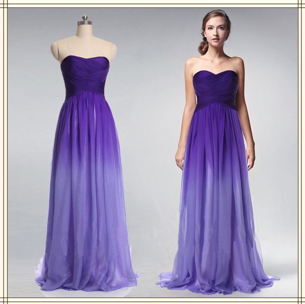 purple color bridesmaid dresses