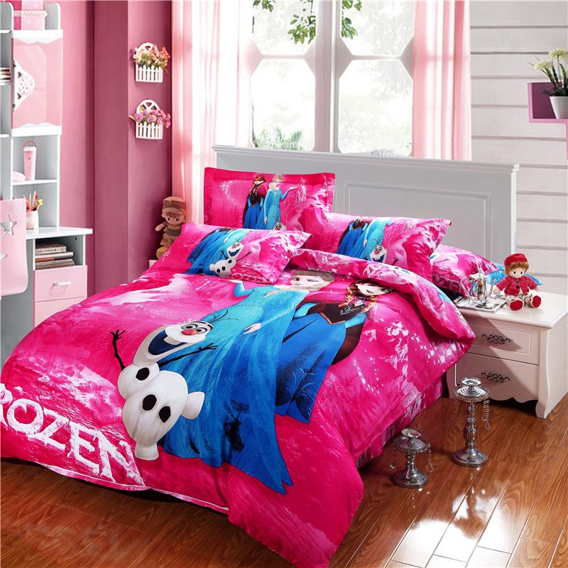 Wholesale Frozen Blue Pink Bed Set Cartoon Bedding Set Design Very Hot Sale Single Queen King Twin Size From Keluo008 45 07 Dhgate Com