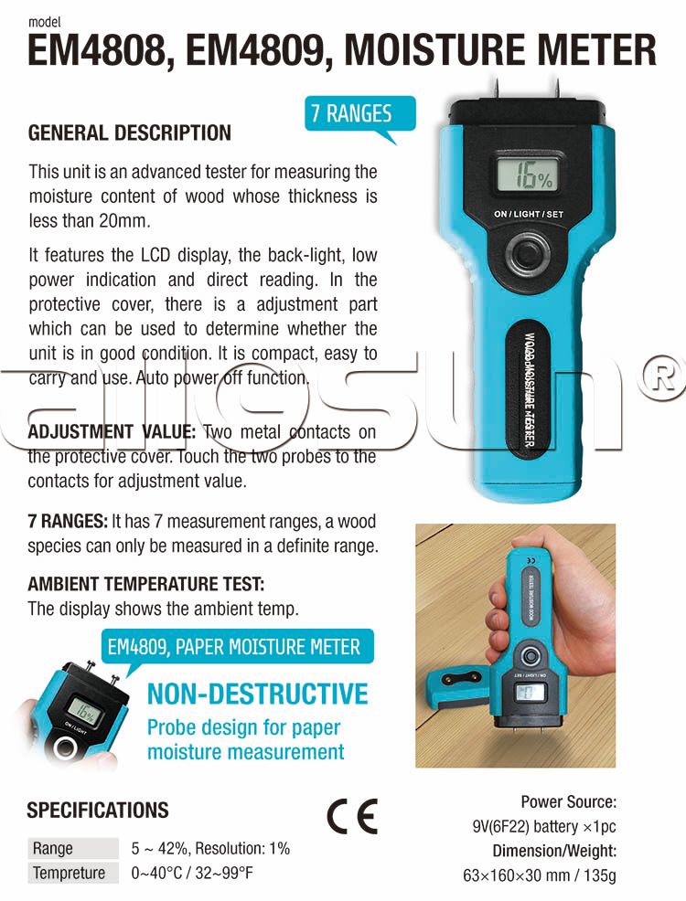 2020 Digital Wood Content Tester Timber Moisture Tester Smart Wood Humidity Meter 7 Grades For Different Woods Lcd Display All Sun Em4808 From Allsun 16 29 Dhgate Com