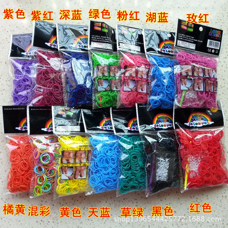 2020 Rainbow Loom Kit Diy Rubber Wrist Bands Bracelets Loom Rubber