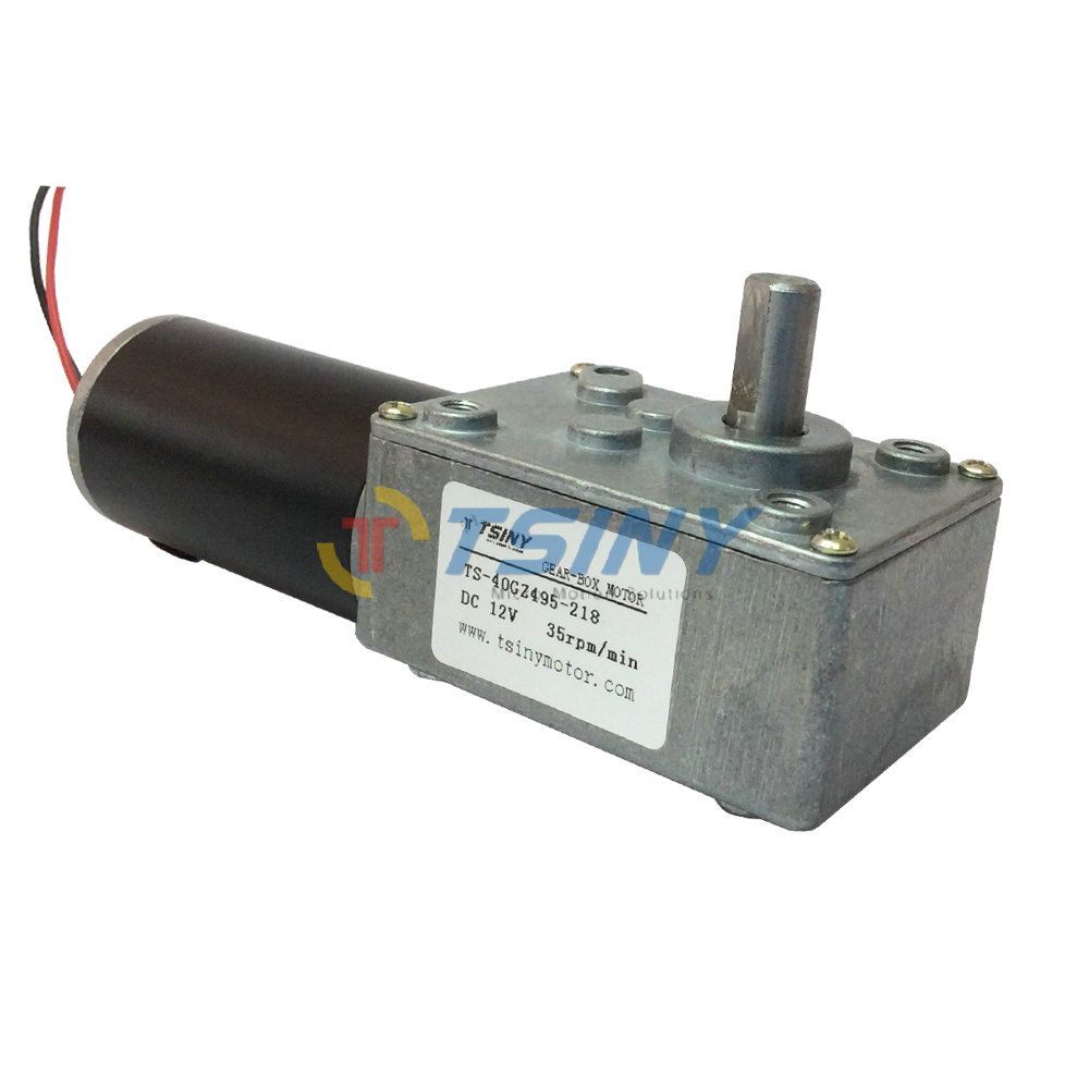 12V 35RPM Small High Torque Reversible PMDC Worm Gear Tooth Box Motor Replace 