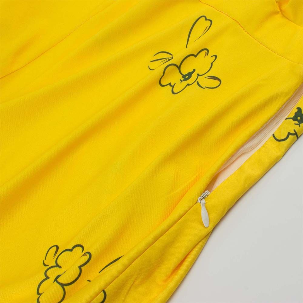 2019 Womens Formal Celebrity La La Land Emma Stone Mia Cosplay Yellow Elegant Ladies Women Long Party Dresses Summer Style Women Dresses Costumes From