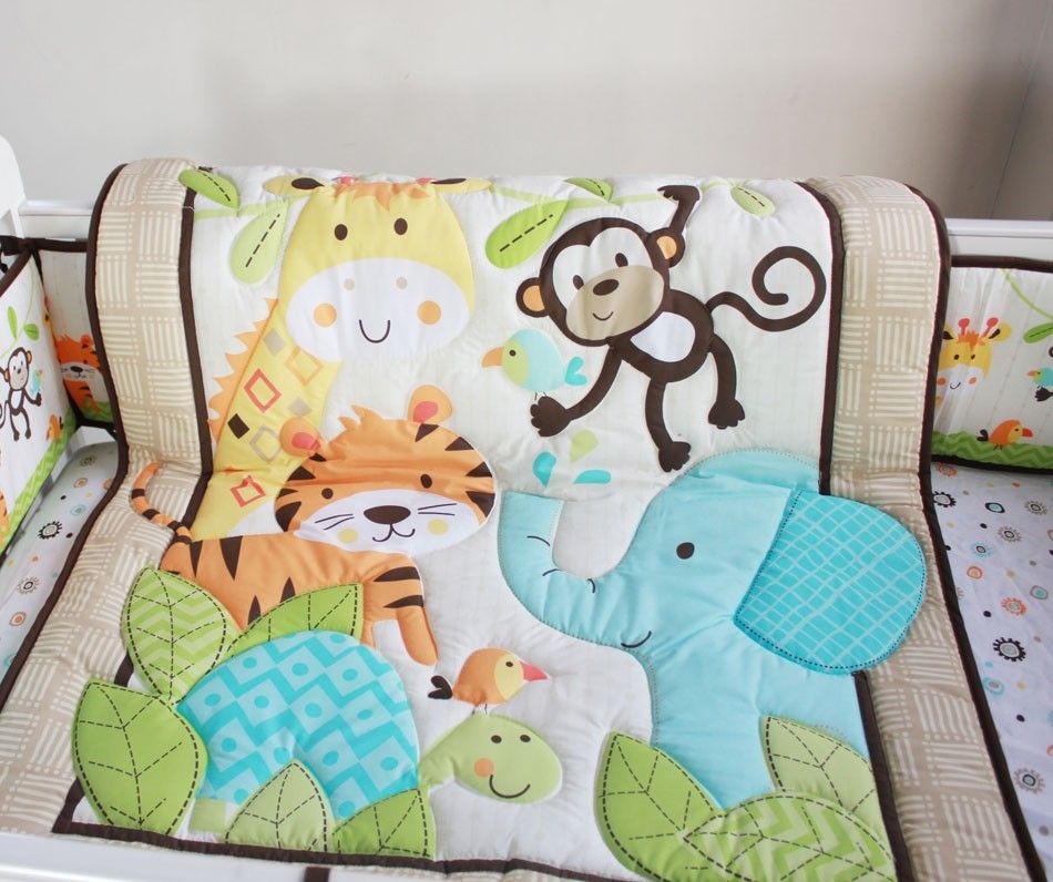 Wholesale 2016 Hot Selling Cotton Baby Bedding Set Embroidery