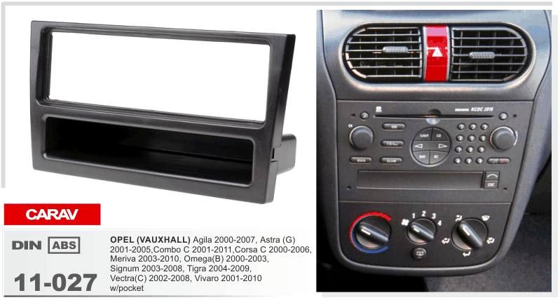 Vauxhall Agila 2000 On Single Din Car Stereo Radio Fascia Facia Panel