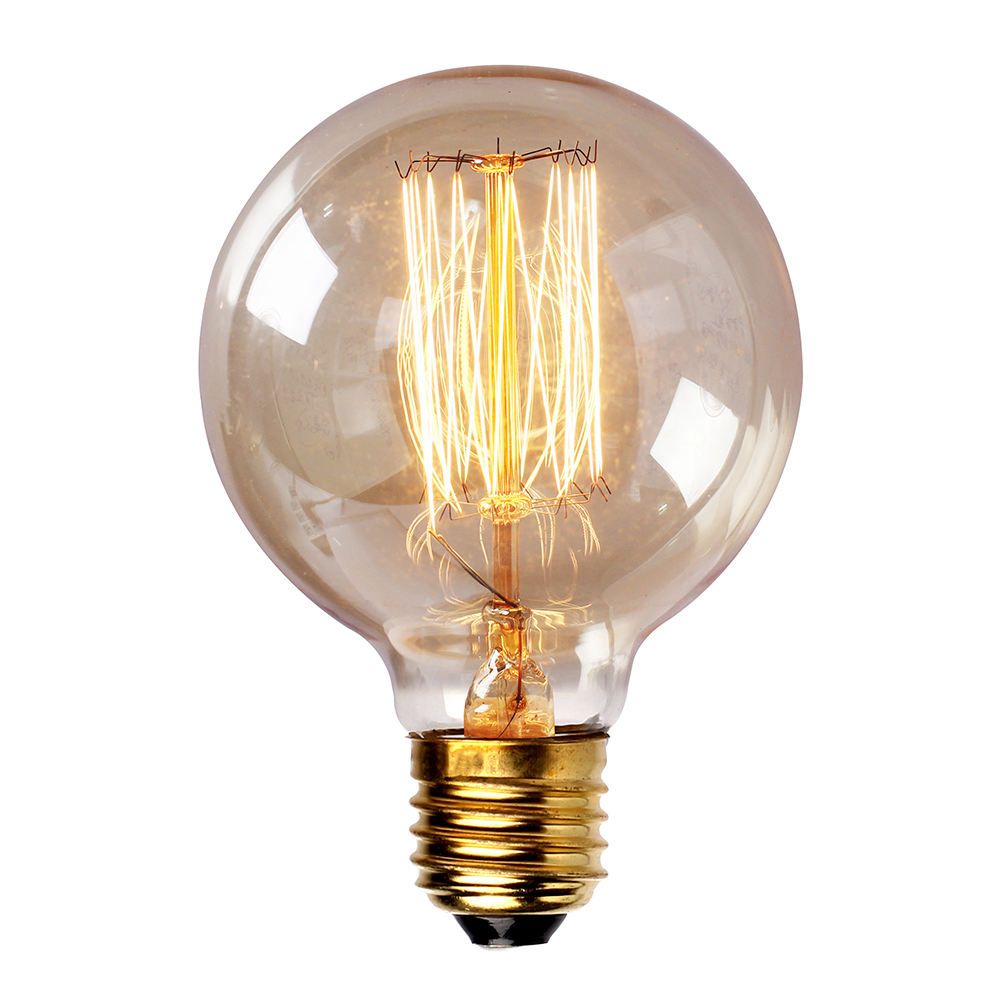 Incandescent Bulbs E27 Globe Edison Light Bulb Replacement 40W 110V 220V Exposed Filament 2015