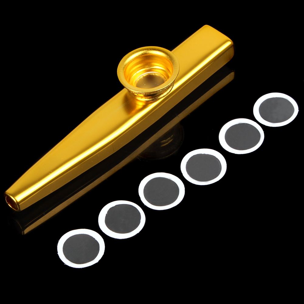 Musical Instrument Metal Kazoo With Flute Diaphragm Optional Fit For