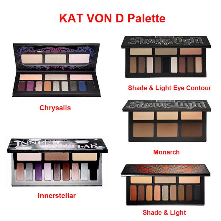 New Makeup Eye Shadow KAT VON D Palette Chrysalis/Innerstellar/Shade & Light/Monarch/Shade & Light Eye Contour From E_maker, $7.37 | DHgate.Com