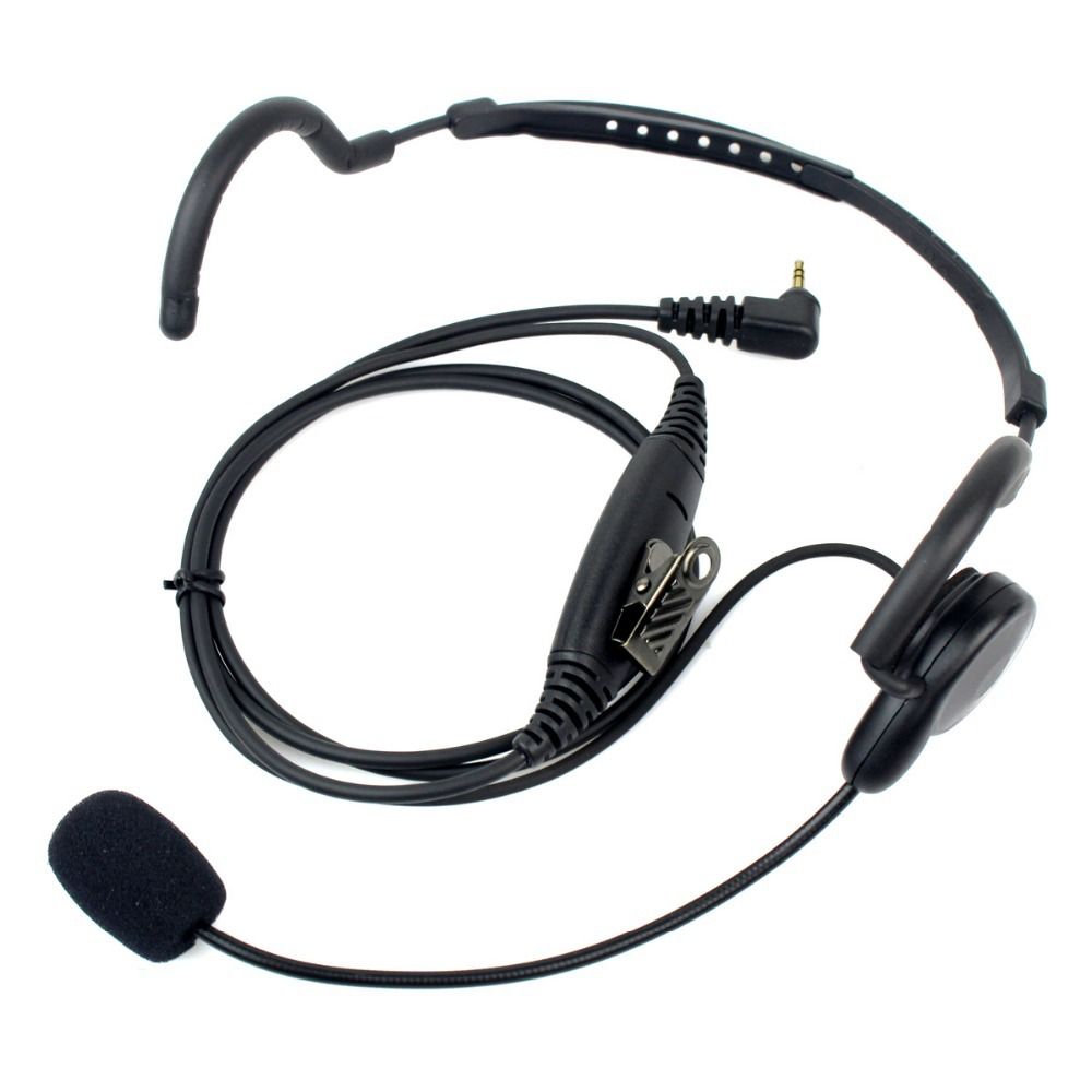 New 2.5mm 1 Pin Earpiece Mic PTT Headset For Motorola Radios Walkie