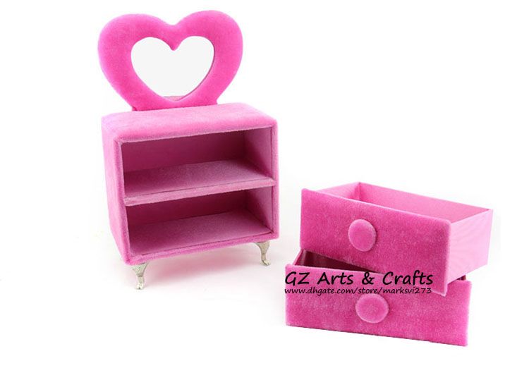 Discount Velvet Sofa Jewelry Box Jewelry Display Stand Pink Jewellery