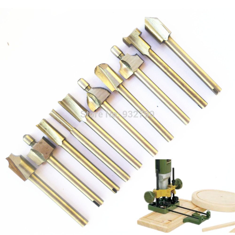 Woodworking Edging Cutter Router Wood Milling Cutter Bits Fits Rotary Tool Set
