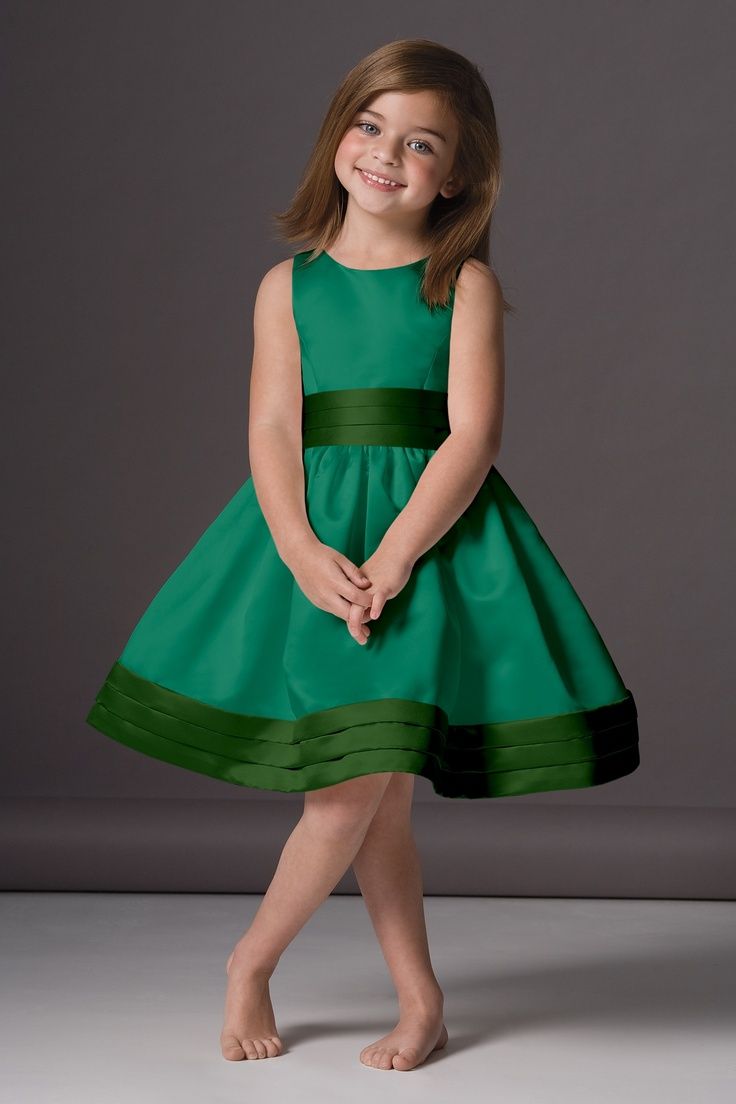 green girls dress