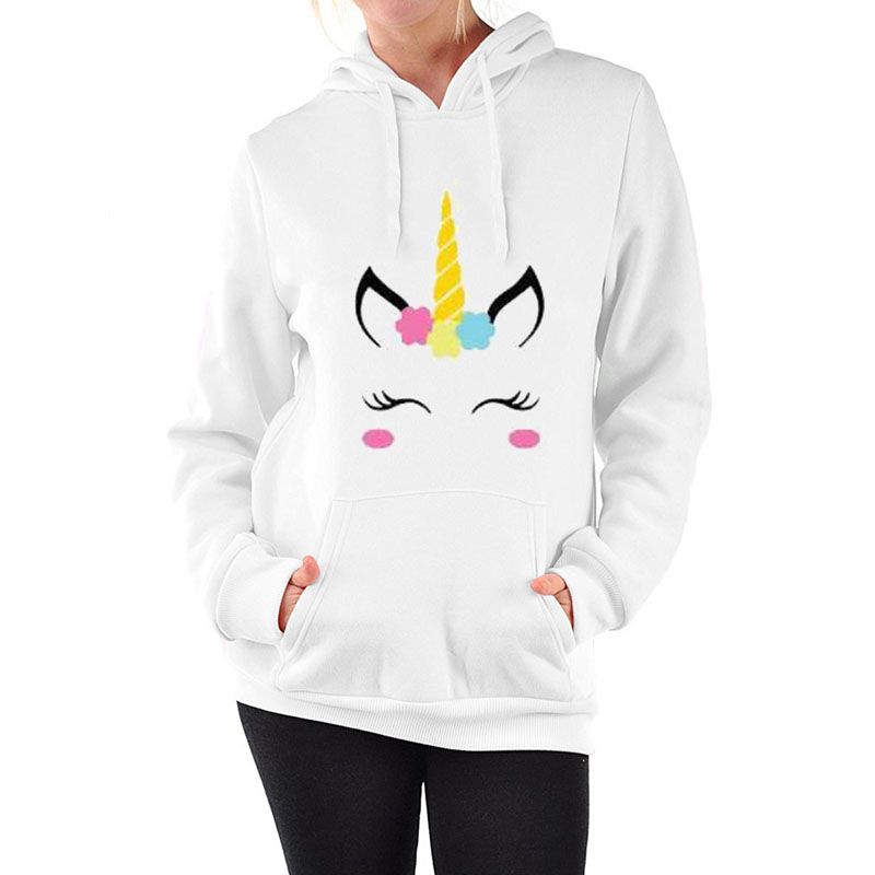 Autumn Casual Bts White Fleece Pullover 