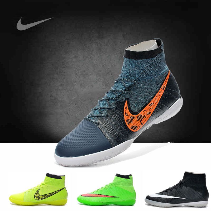 ACC Nike Elastico TF Negro / Total carmesí / Zapatos Blue / gris oscuro para hombre de