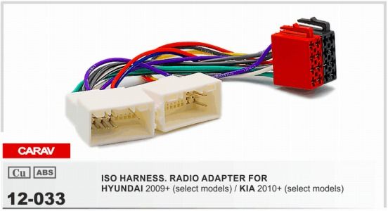 Arnés Cableado Iso Conector Adaptador Estéreo Cable Radio para Kia Sportage