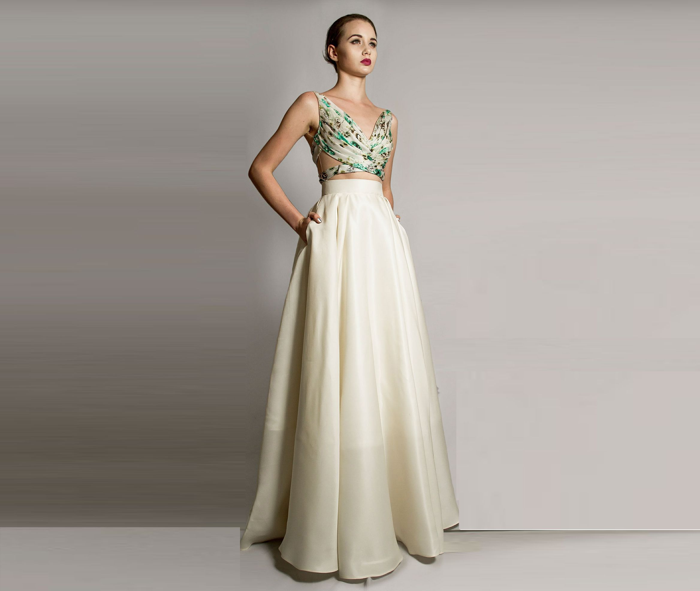 full maxi skirt with pockets