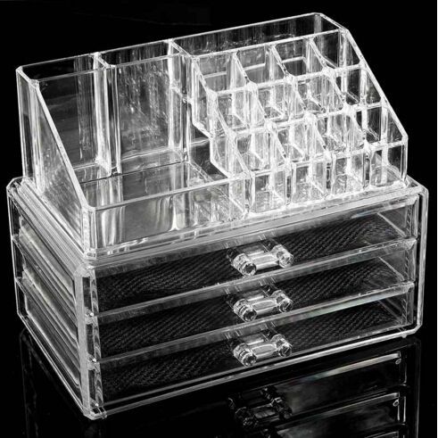 2019 New Makeup Cosmetics Jewelry Organizer Clear Acrylic Drawer