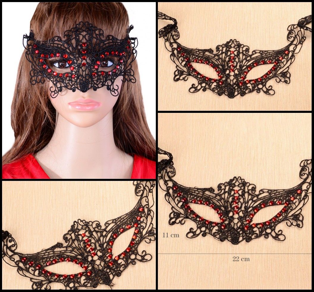 Cheap 2016 Carnaval Lace Masquerade Party Masks With Ribbons Tie It On