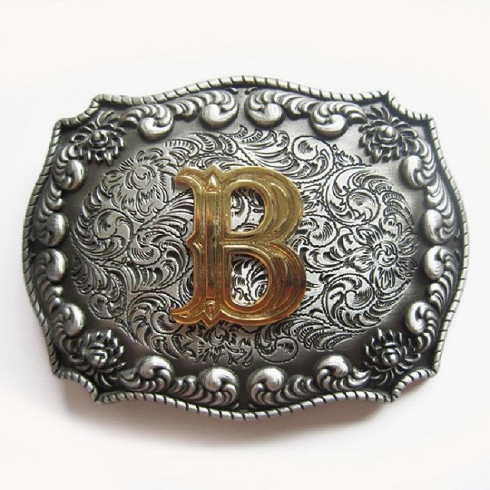 Belt Buckle Original Western Initial Letter B Belt Buckle Boucle De