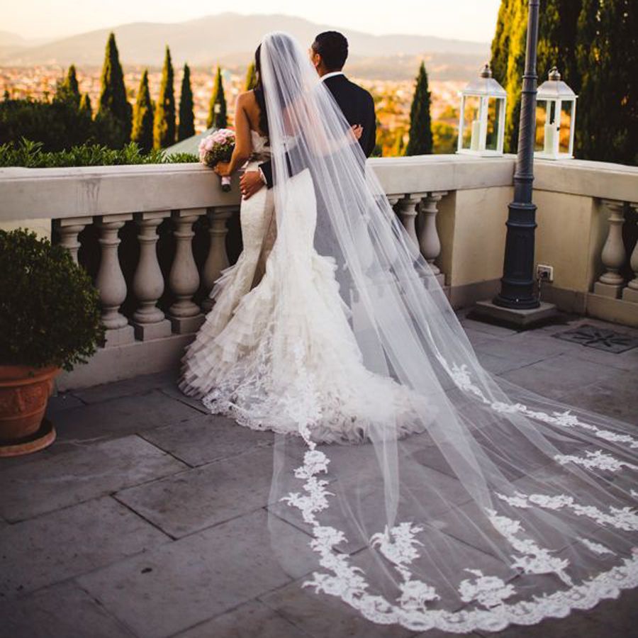 very long wedding veils