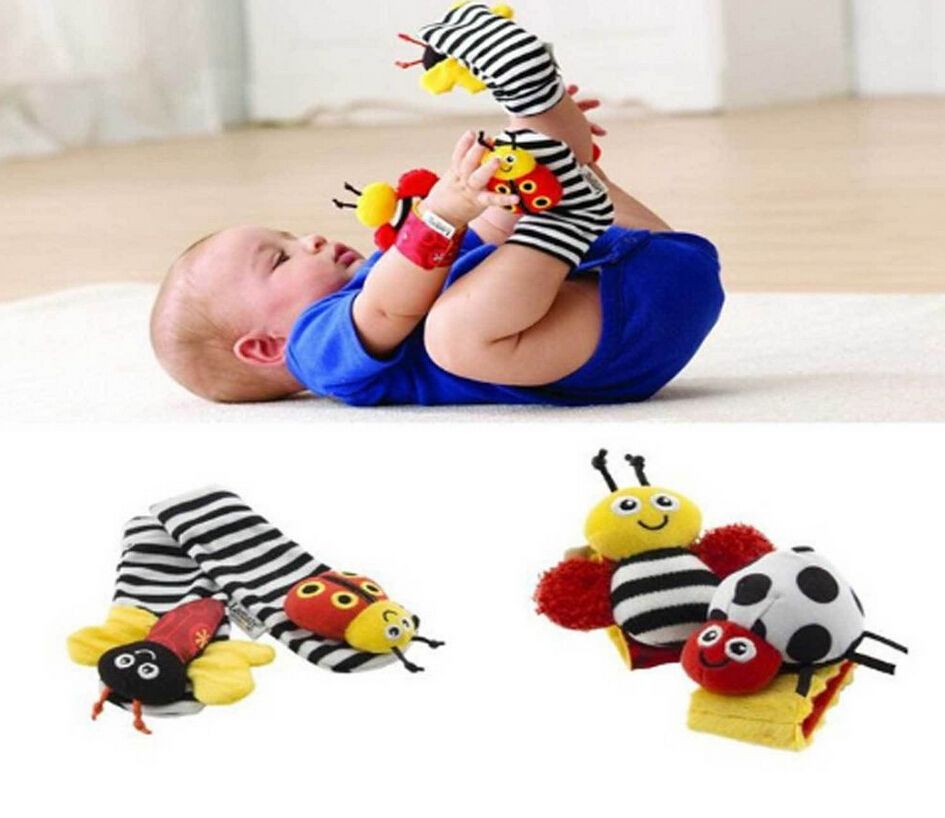 baby socks with rattles