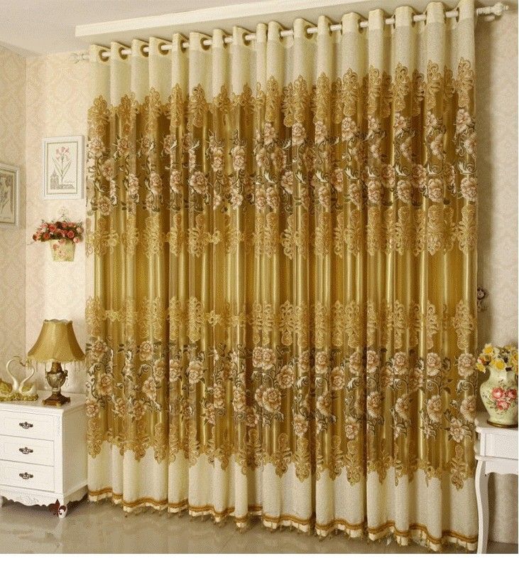 2019 Luxury Voile Curtains Blackout Curtains For Living Room
