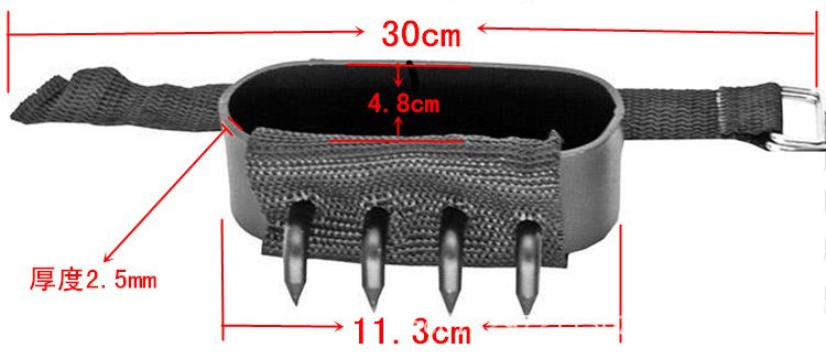 New Ninja Shuko Tree Climbing Heavy Duty Hand Claw Spikes Set 2 pc With Straps