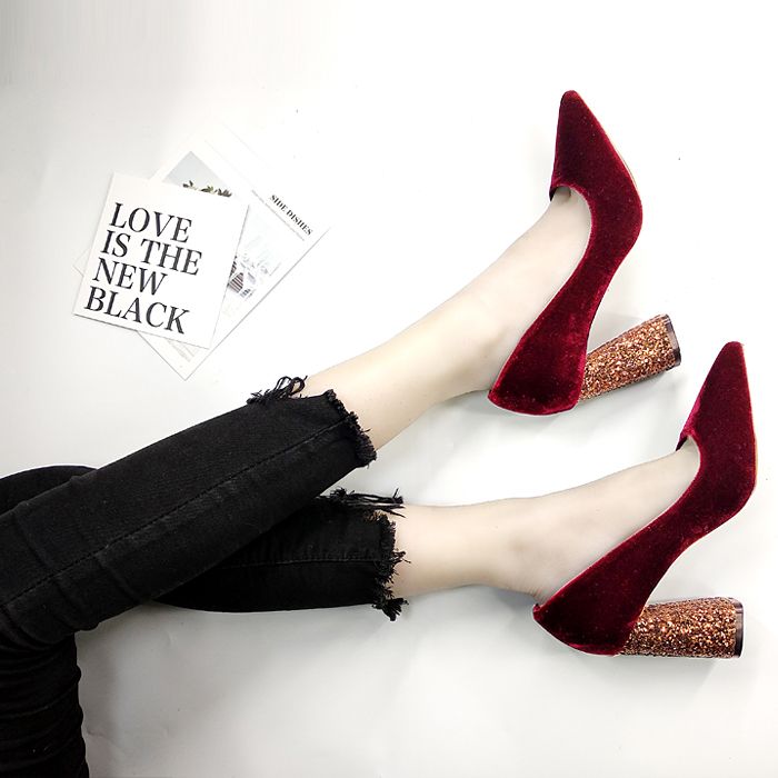 wine high heels