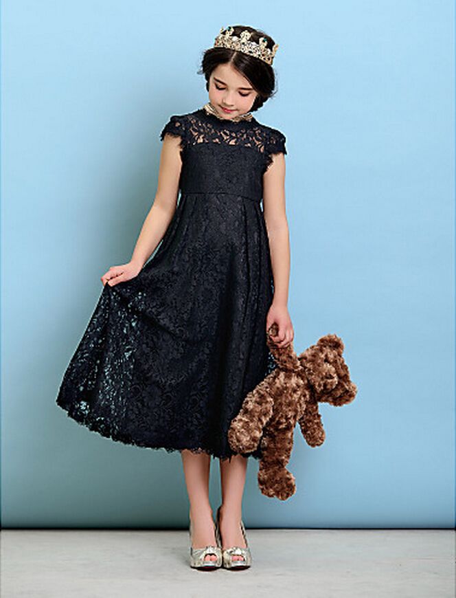 tea length junior bridesmaid dresses
