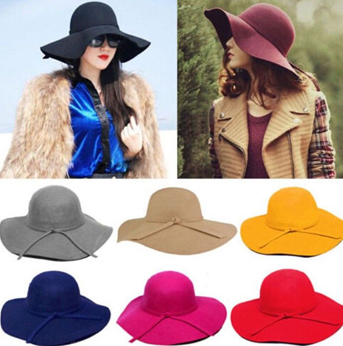 Sombreros de Fedora de invierno para mujer Sombrero 2018 Bowler Jazz Cap de