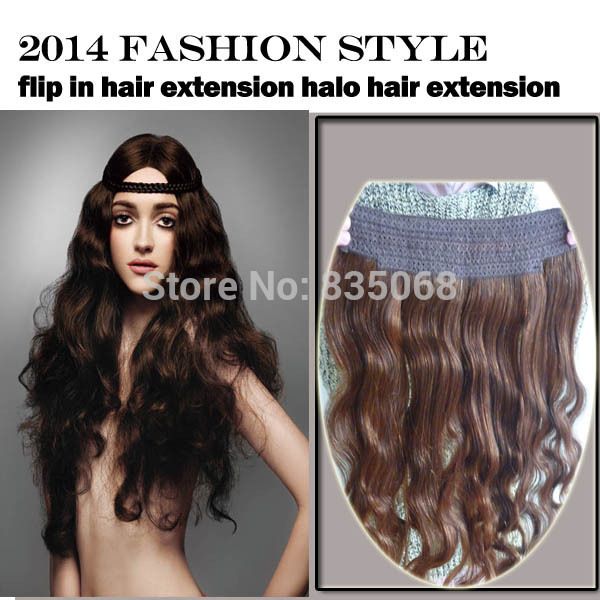 Natural Wave Peruvian Remy Halo Hair Extensions All Colors Top