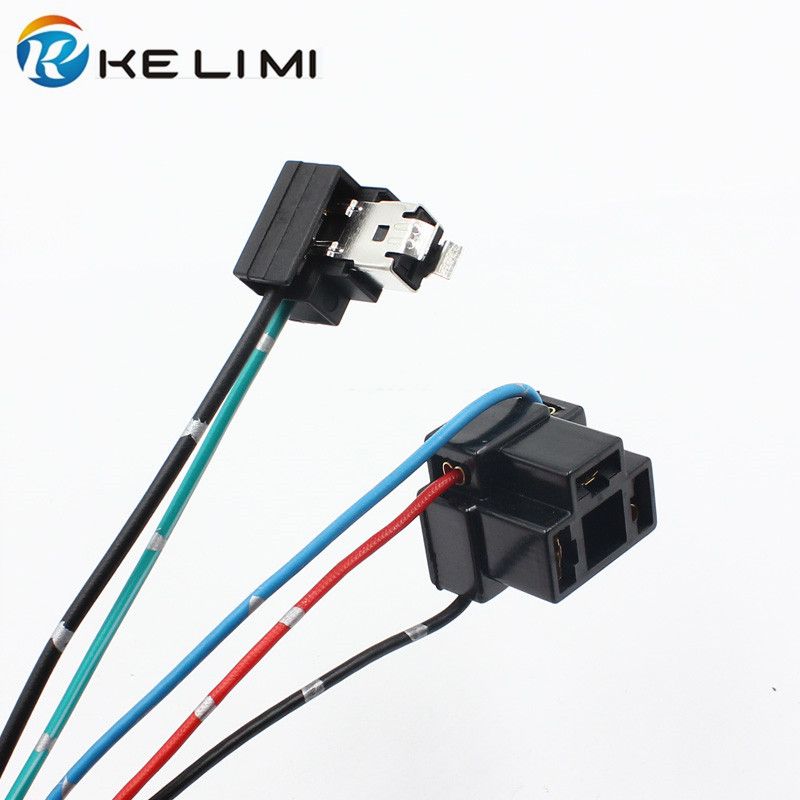 2021 H1 H4 Halogen Bulb Connector Socket Extension Wire H1 H4 Power