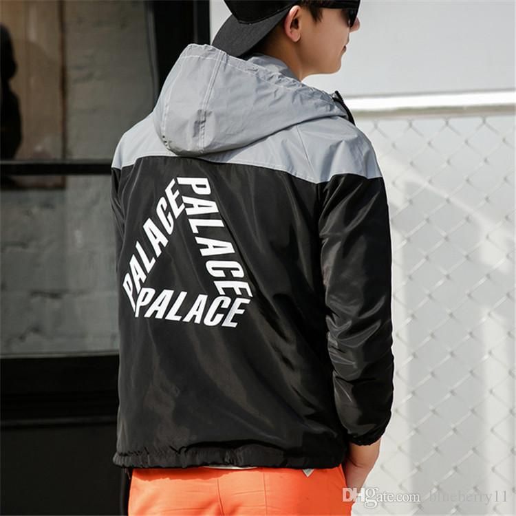 Moda Palace Hombres Casual Hiphop Rompevientos 3 M Chaleco Reflectante Marea Marca Amantes Deporte Capa Con Capucha Ropa 2XL De 18,94 € DHgate