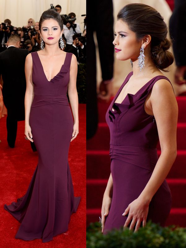 Selena Gomez Vestido formal de fiesta para mujer 2016 robe de soiree longue Sirena roja Celebrity Selena Gomez Vestido formal de fiesta para mujer 2016 robe de soiree longue Sirena roja Celebrity