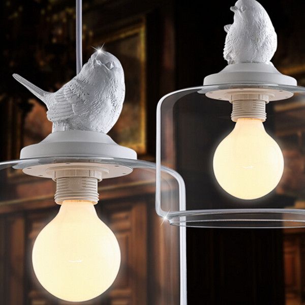 Vintage Bird Industrial Clear Glass Cover Lampshade Pendant Light ... Vintage Bird Industrial Clear Glass Cover Lampshade Pendant Light ...
