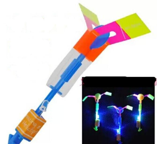 led rubber band helicopter