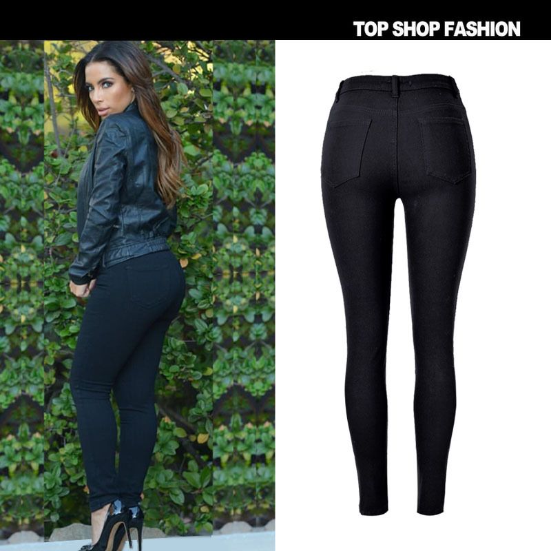 black women's jeans stretch