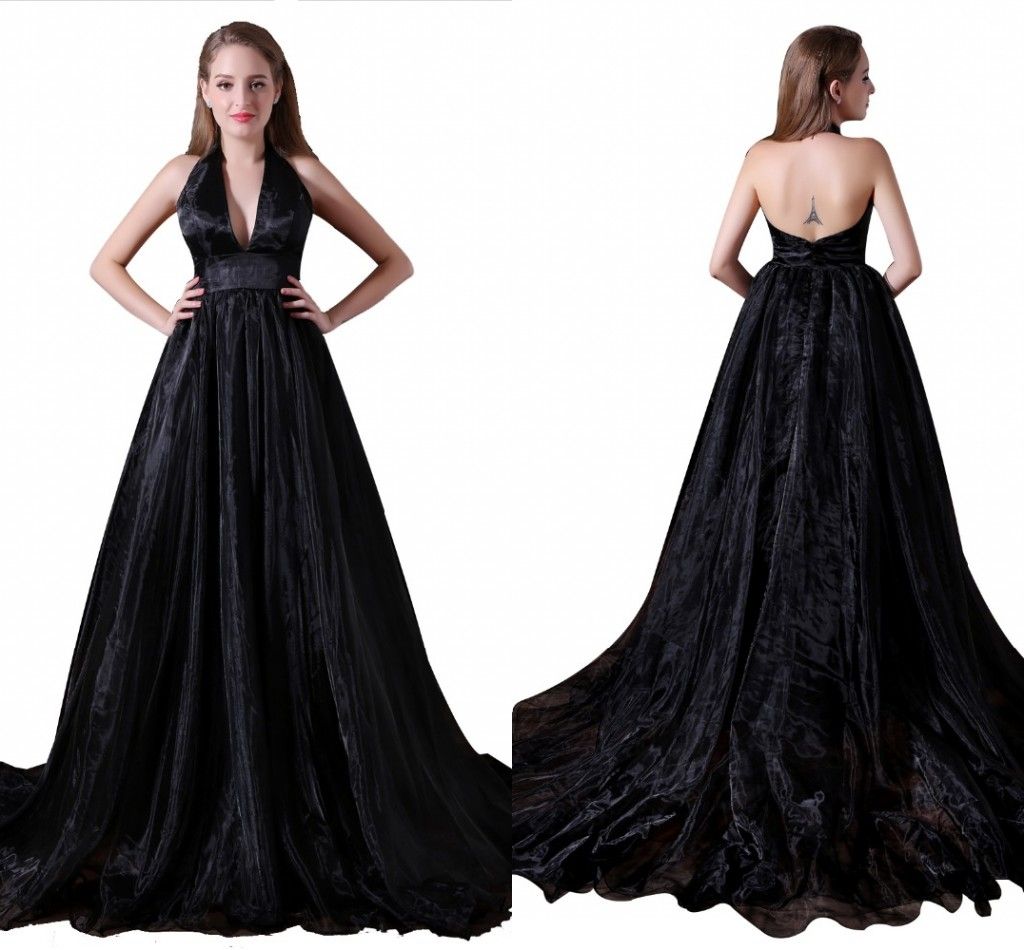 vintage black prom dress